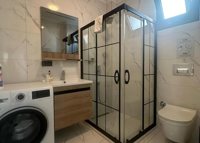 Apartmán 300m To 2 Bedroom Garden Floor Flat With Pool A1 - Yeni Dunya *